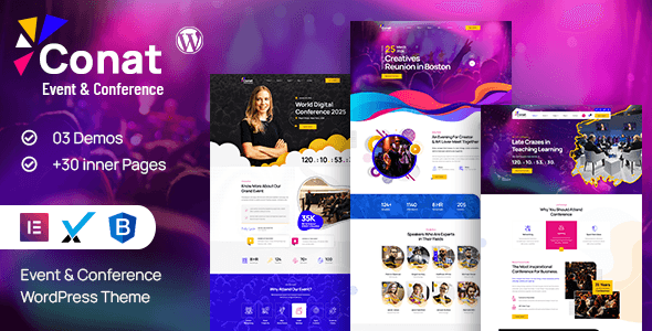 Conat – Event & Conference WordPress Theme + RTL Ready