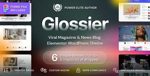 Glossier Theme – Newspaper & Viral Magazine WP Theme