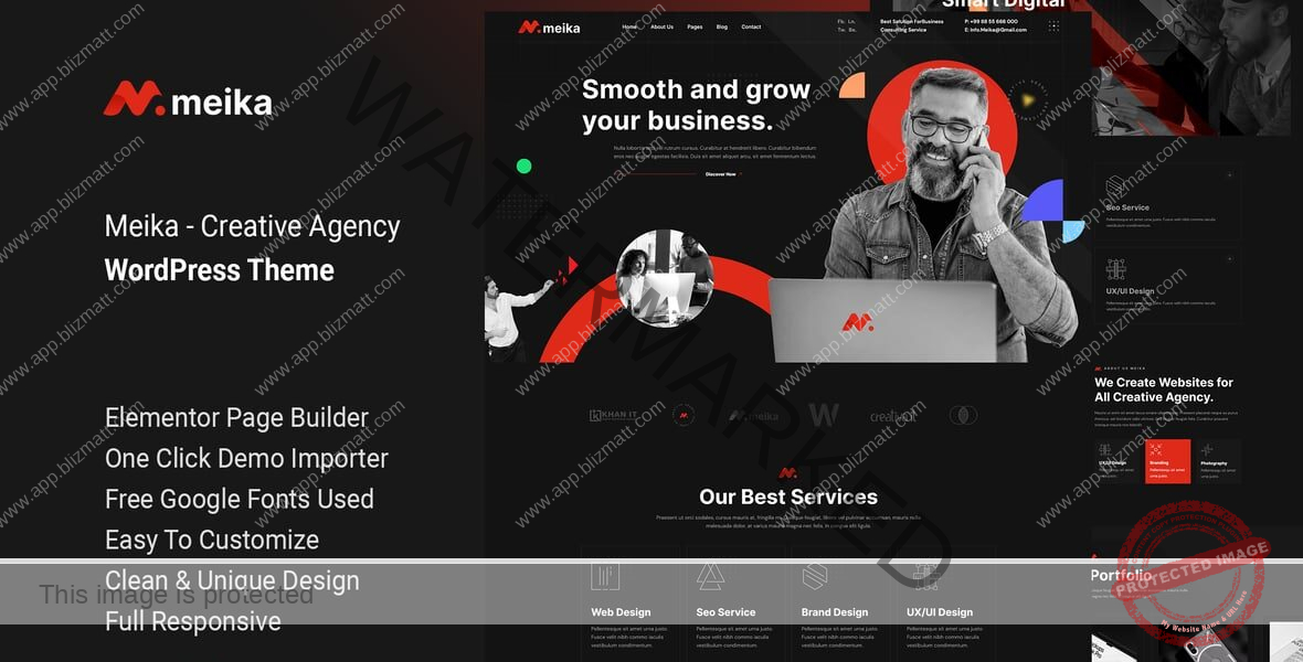 Meika – Creative Agency WordPress Theme