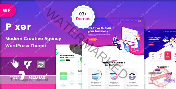 Pixer - Digital Agency WordPress Theme Download