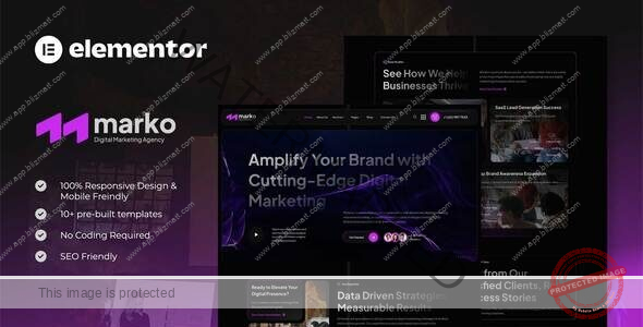Marko - Digital Marketing Agency Elementor Template Kit