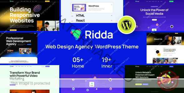 Ridda - Web Design Agency WordPress Theme