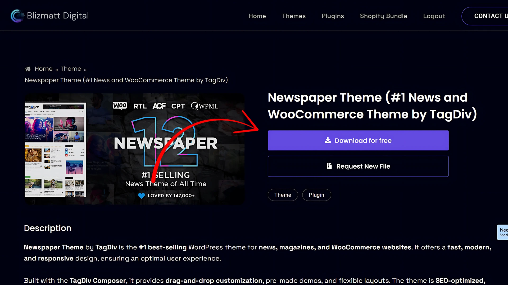 click on download for free newspaper