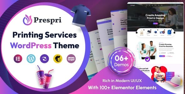Prespri - Printing Services WordPress Theme by themexriver