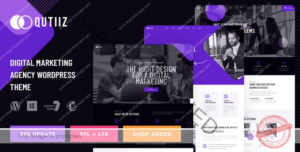 Qutiiz - Digital Marketing Agency WordPress Theme