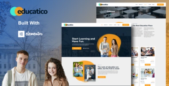 Educatico - Education School & Online Courses Template Kit