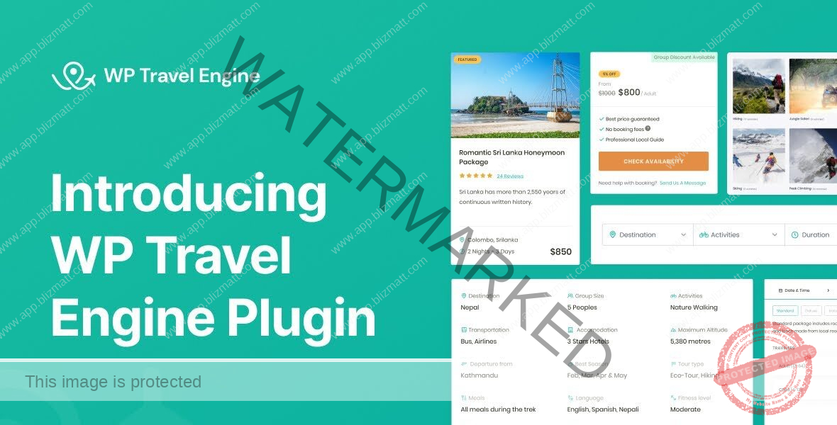 WP Travel Engine Plugin – Travel Agency Plan + Addons