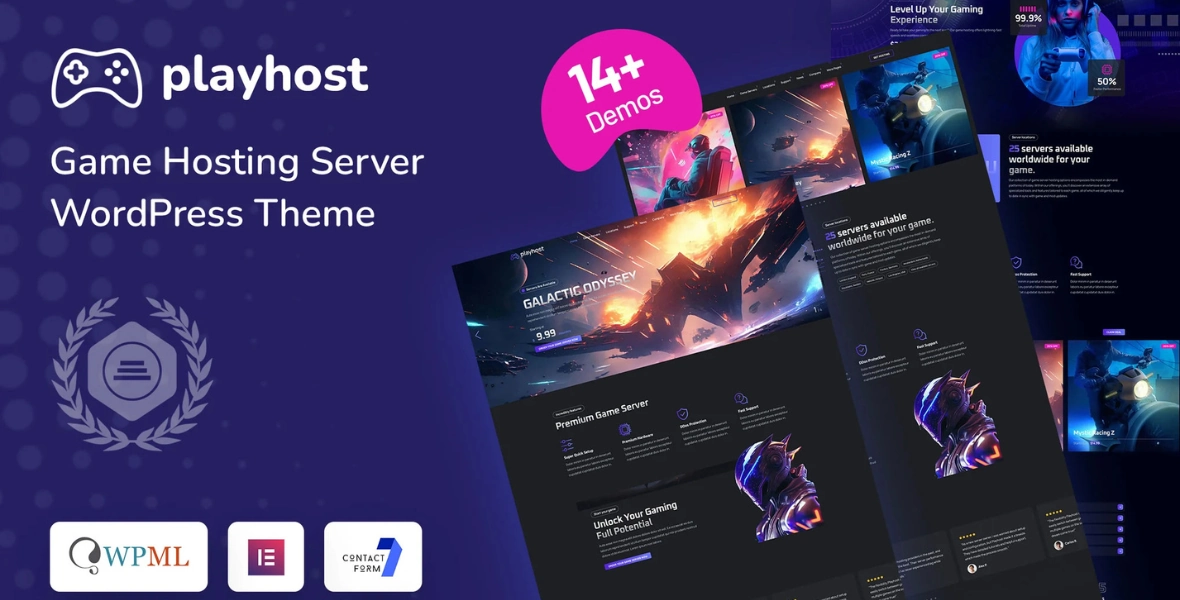 Playhost - Game Hosting Server WordPress Theme