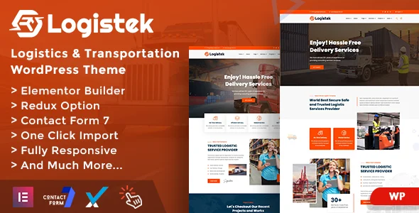 Logistek - Logistics & Transportation WordPress Elementor Theme