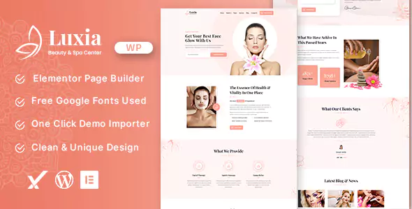 Luxia - Beauty & Spa Center WordPress Theme