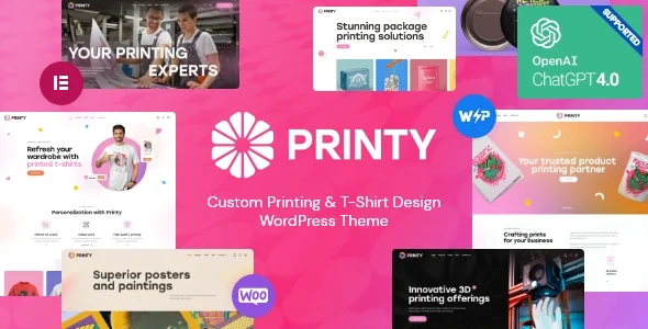 Printy - Print Shop & Design Company WordPress Theme