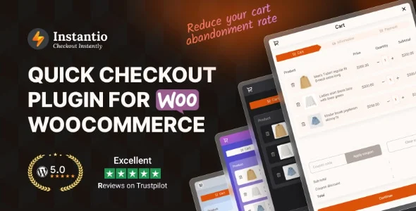Instantio – WooCommerce Quick Cart & Checkout WordPress Plugin