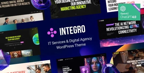 Integro - IT Services & Digital Agency WordPress Theme 