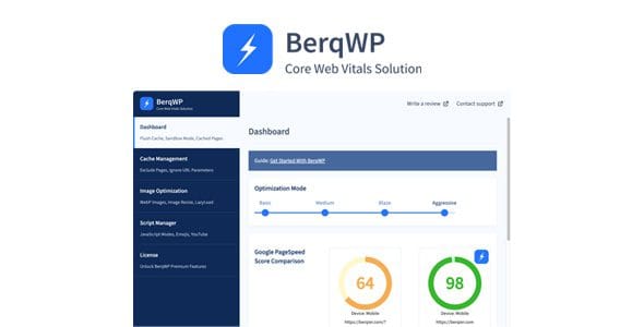 BerqWP Pro - Automatic All-In-One PageSpeed Optimization Plugin
