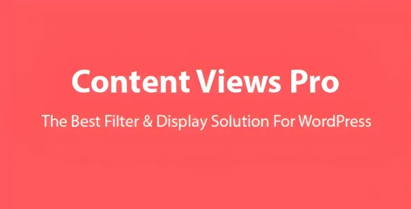 Content Views Pro - Filter & Grid Plugin For WordPress