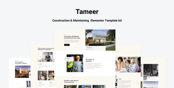 Tammer - Construction & Maintenance Elementor Template kit