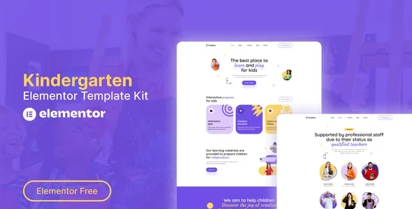 Kiddies - Kindergarten Elementor Template Kit