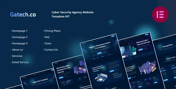 Gatech | Cyber Security & IT Management Elementor Template Kit