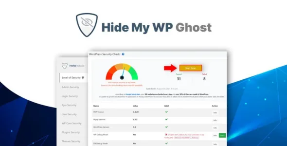 WP Ghost (Hide My WP Ghost) – Security & Firewall WordPress Plugin