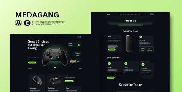Medagang - E-Commerce Electronics Store Elementor Template Kit