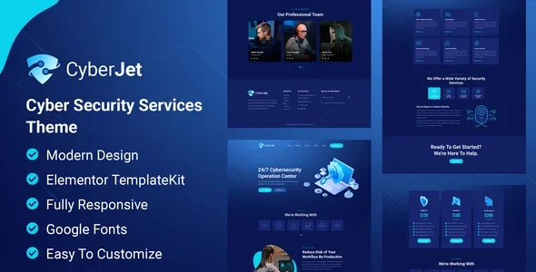 CyberJet - Web Security Elementor Template Kit