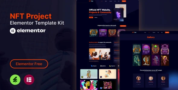 NFTku - NFT Project Elementor Template Kit