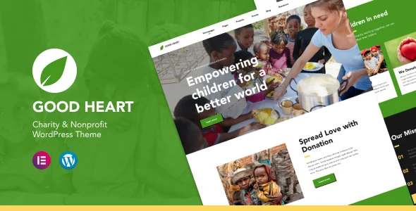 GoodHeart - Charity & Nonprofit Elementor WordPres