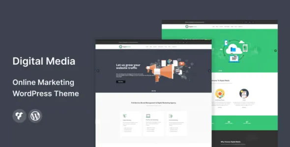 Digital Media - Online Marketing WordPress theme