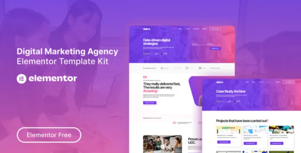 Digibuz - Digital Marketing Agency Elementor Template Kit