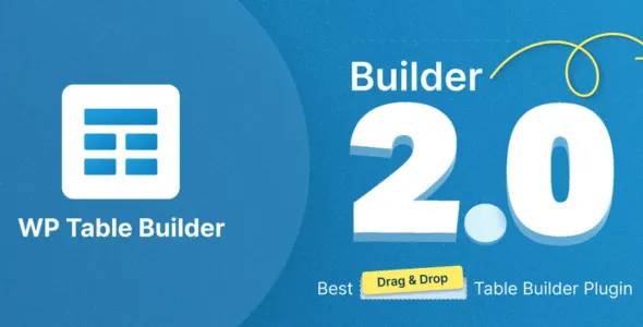 WP Table Builder Pro – Drag & Drop Table Builder Plugin WordPress