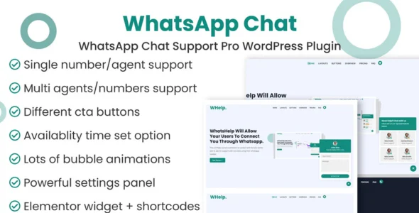 WhatsApp Chat Support Pro WordPress Plugin