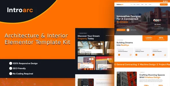 Introarc - Architecture & Interior Elementor Template Kit