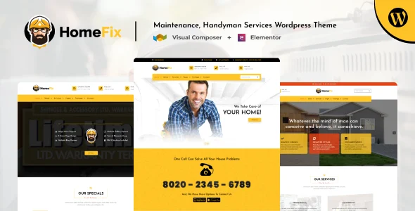 HomeFix - Handyman, Maintenance WordPress Theme