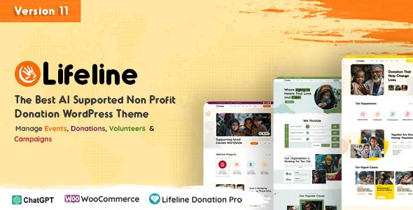 Lifeline - 2025 NGO and Charity WordPress Theme