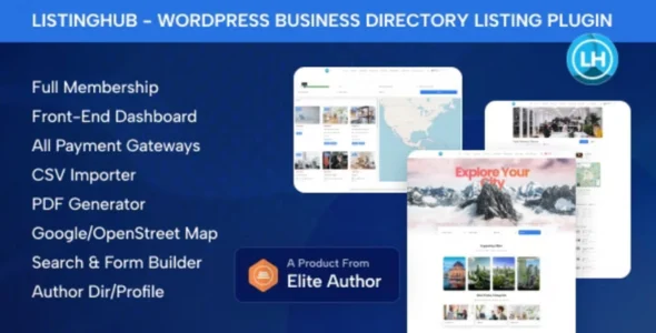 ListingHub Plugin - Business Directory Listing Plugin