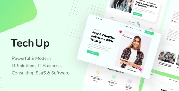 TechUp - Technology IT Solutions & Services Elementor Template Kit