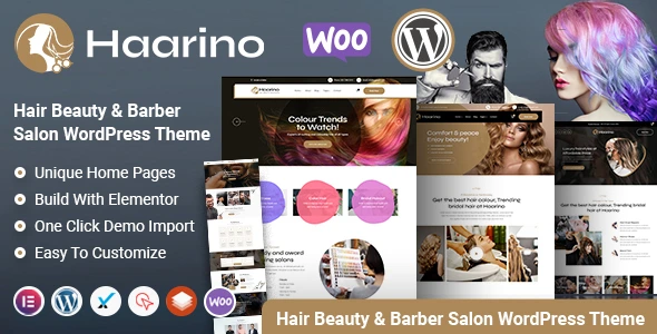 Haarino - Hair Beauty & Makeup WordPress Theme