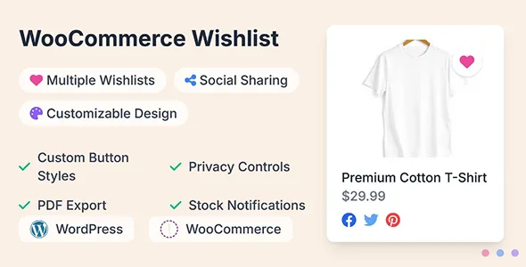 WPC Smart Wishlist for WooCommerce – WordPress Plugin