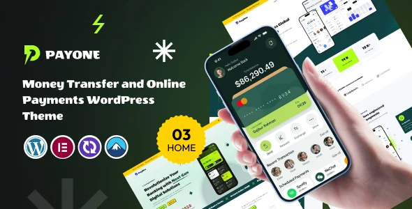 PayOne – Money Transfer & Online Payments Theme WordPress
