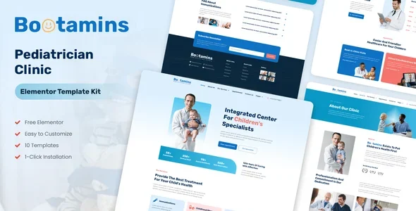 Bootamins - Pediatrician Clinic Template Kits by nathatype