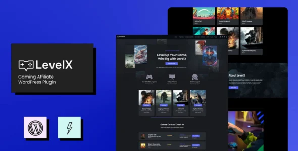 LevelX - Gaming Affiliate WordPress Theme