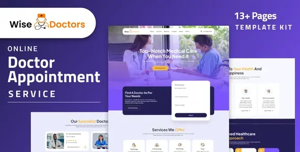 WiseDoctors - Healthcare & Medical Elementor Template Kit