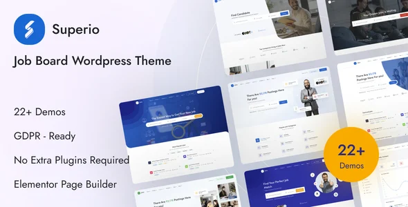 Superio – Job Board WordPress Theme by ApusTheme