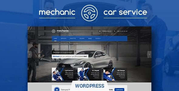 Mechanic Theme  – Car Service & Workshop WooCommerce WordPress Theme