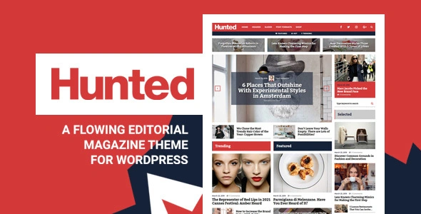Hunted - Editorial Magazine Blog Theme