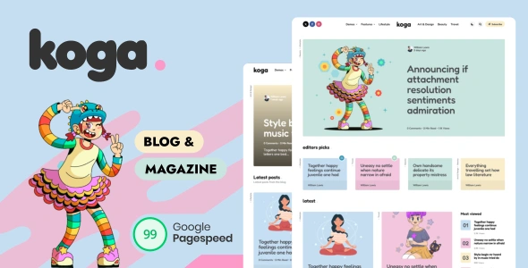 Koga - Blog & Magazine WordPress Theme