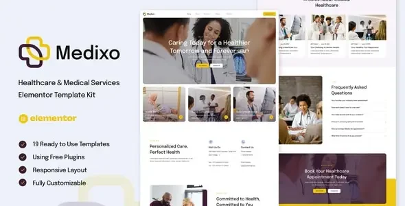 Medixo - Healthcare & Medical Services Elementor Template Kit