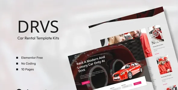 DRVS – Car Rental Elementor Template Kit
