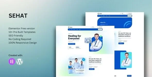 Sehat - Medical WordPress Elementor Template Kit