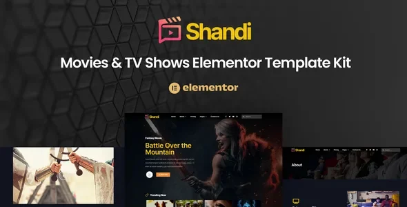 Shandi – Movies & TV Shows Elementor Template Kit